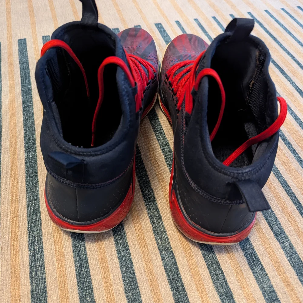 Under Armour Men's Navy and Red High-Top Sneakers - Picture 2 of 10